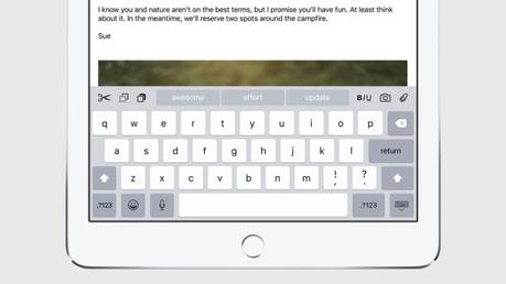 iPad teclado iOS 9
