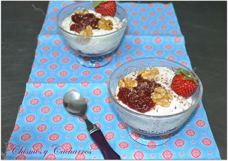 Postre Fácil de Nata con Nueces