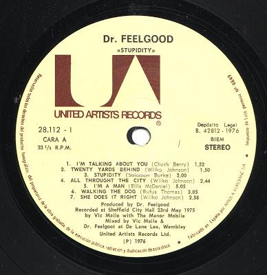 Dr Feelgood -Stupidity Lp 1976