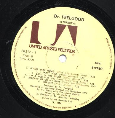 Dr Feelgood -Stupidity Lp 1976