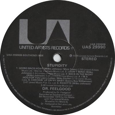 Dr Feelgood -Stupidity Lp 1976