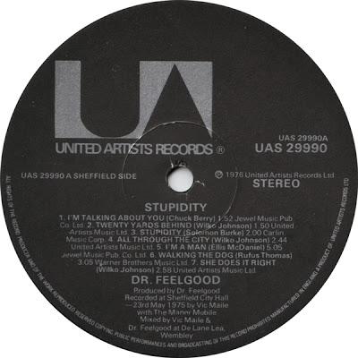 Dr Feelgood -Stupidity Lp 1976