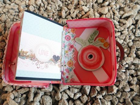 Maleta mini álbum scrapbook