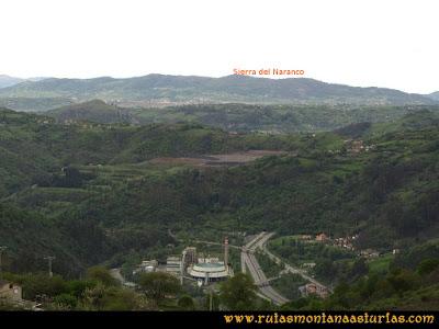 Ruta Ablaña Llosorio: Desde mirador de Seana, vista de la Sierra del Naranco