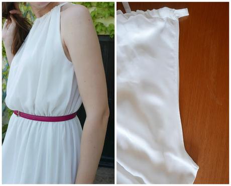 Costura de sisa de vestido