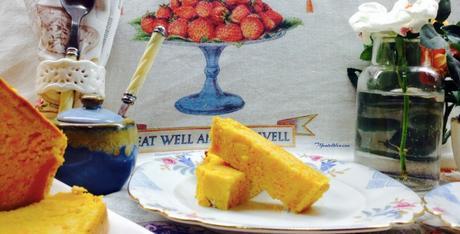 Bizcocho de calabaza y leche de coco