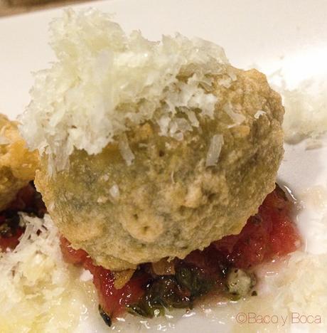 Croqueta de gonrgonzola Artesans Born Baco y Boca