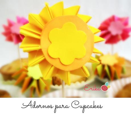 Adornos para cupcakes , Toothpick cupcakes
