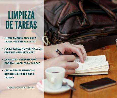 limpieza de tareas