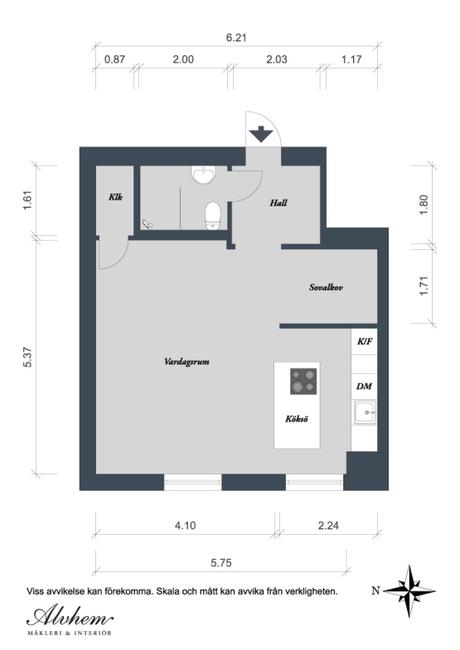 estudios nórdicos estilo nórdico escandinavo distribución diáfana decoración pisos pequeños decoración estudios decoración estudio nórdico decoración en blanco cocina con isla blog decoracion interiores 