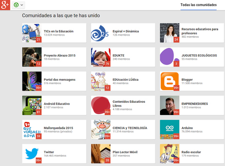 107 Comunidades Educativas de #Google+ 107 Comunidades Educativas de #Google+