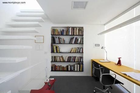 Casa residencial angosta contemporánea en San Pablo.