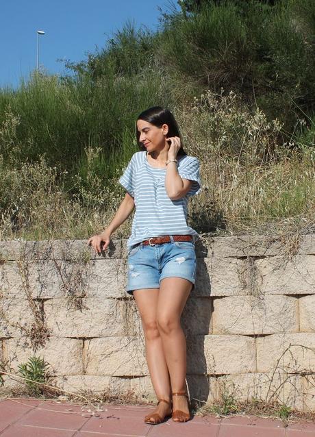 Look shorts vaqueros...