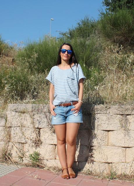Look shorts vaqueros...