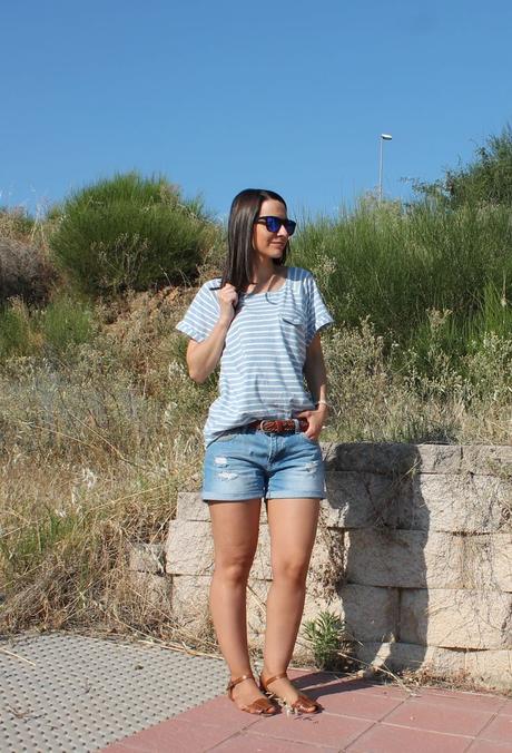 Look shorts vaqueros...