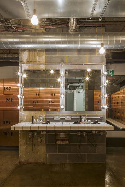 Diseño industrial en el interiorismo de este Gimnasio en Londres