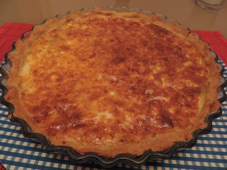 TARTA DE QUESO Y CEBOLLA