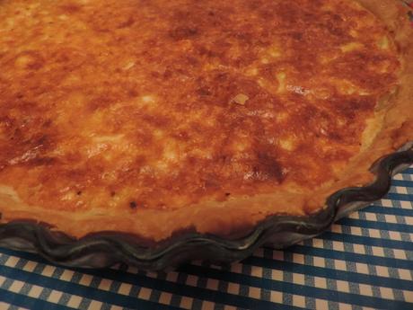 TARTA DE QUESO Y CEBOLLA