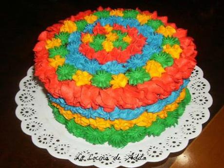 Tarta  arcoíris,  para  Ana
