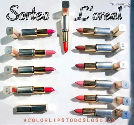 Sorteo 2º aniversario: L'oreal Color Lips