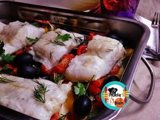 Asado con melocotones