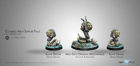 Med-Tech Obsidon y los drones esclavos,a la venta juntos en Julio