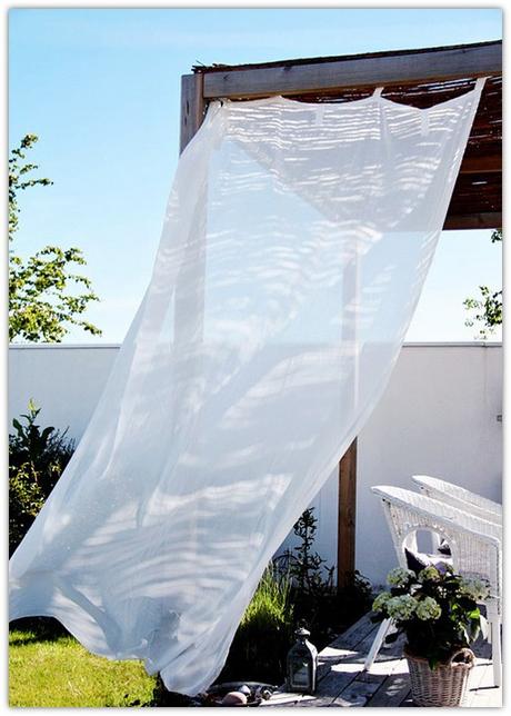 1 terraza de fibras naturales con BLANCO Y NEGRO!