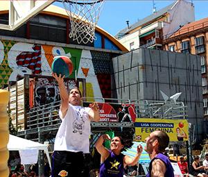 Cartel para la Liga Cooperativa Femenina de Baloncesto