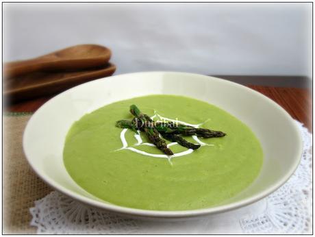 CREMA DE ESPÁRRAGOS VERDES. 'OPERACIÓN BIKINI'