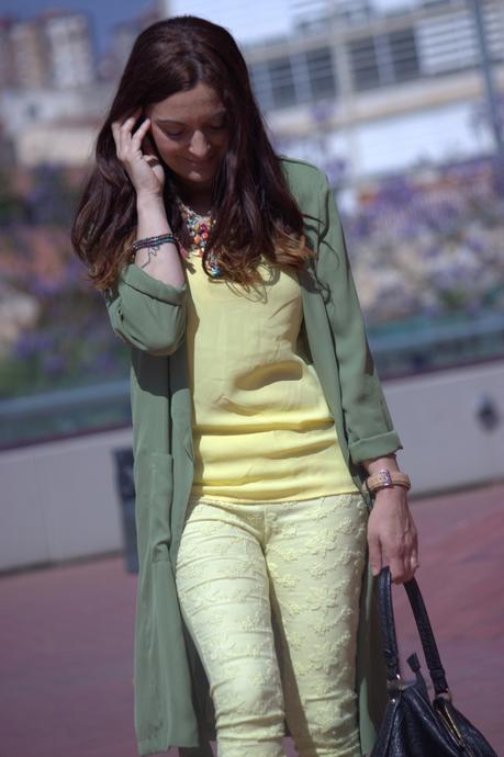 Mezclando verde y amarillo