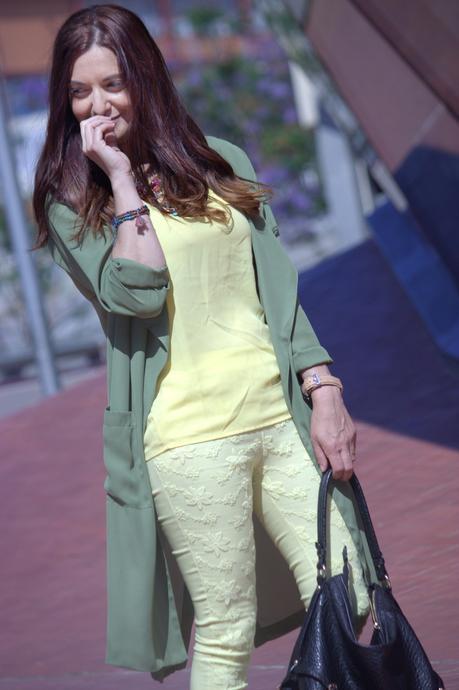 Mezclando verde y amarillo