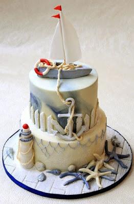 Nautical Birthday Invitation + Cake Ideas.