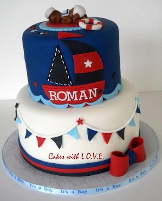 Nautical Birthday Invitation + Cake Ideas.