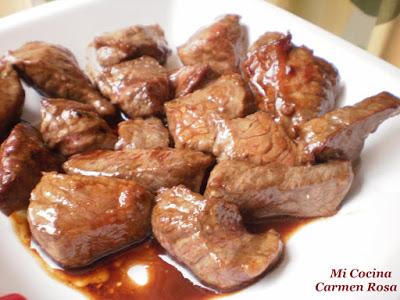 SOLOMILLO DE TERNERA EN SALSA TERIYAKI