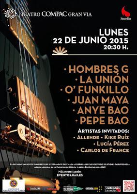 Hombres G, La Unión y O'funk'illo, en concierto para financiar becas a músicos jóvenes