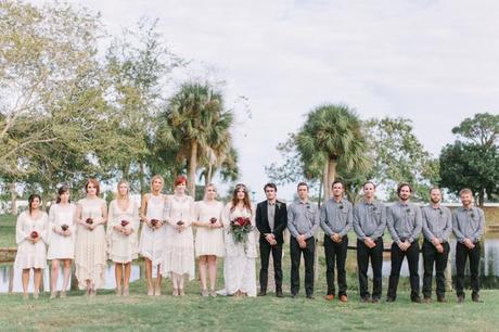 SI AL ROJO de una boda rústica, romántica y bohemia! ESPECTACULAR