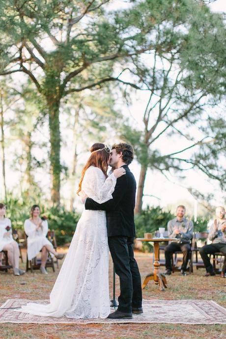 SI AL ROJO de una boda rústica, romántica y bohemia! ESPECTACULAR