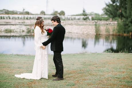 SI AL ROJO de una boda rústica, romántica y bohemia! ESPECTACULAR