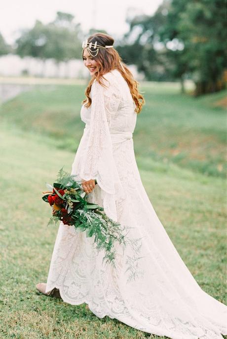 SI AL ROJO de una boda rústica, romántica y bohemia! ESPECTACULAR