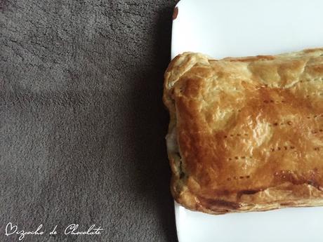 Empanada de berenjena y queso de cabra