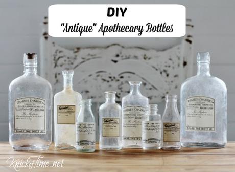 Deco-Hack...DIY Frascos antiguos de Farmacia