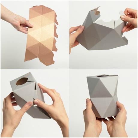 DIY: Jarrones geométricos de diseño.