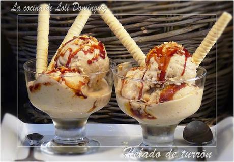 Helado de turrón