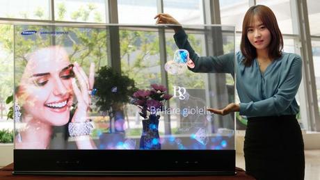 Samsung presenta espejos y pantallas OLED transparentes