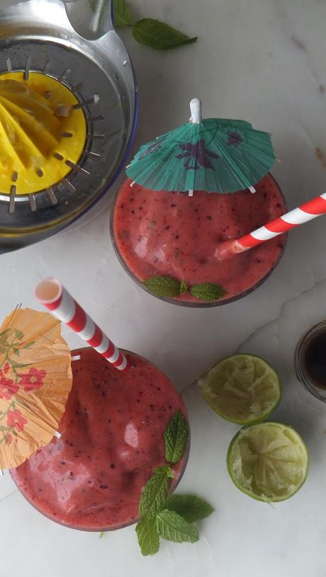 Sobre el arte de hacer smoothies y mi smoothie strawberry fields