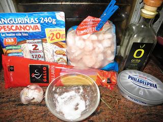 PASTA CON GULAS Y QUESO