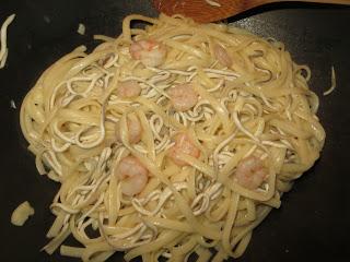 PASTA CON GULAS Y QUESO