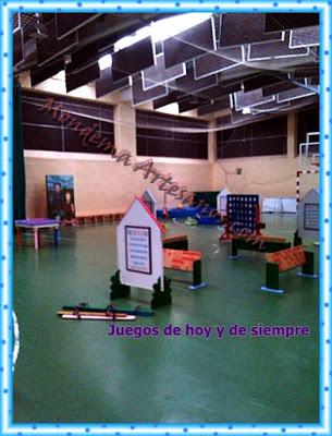 Actividades para niños: juegos de madera en el colegio Jose Bergamin