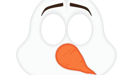 Crea un disfraz casero de Olaf descargando esta máscara - Paperblog