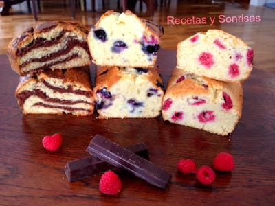 BIZCOCHO DE ARÁNDANOS Y LIMÓN